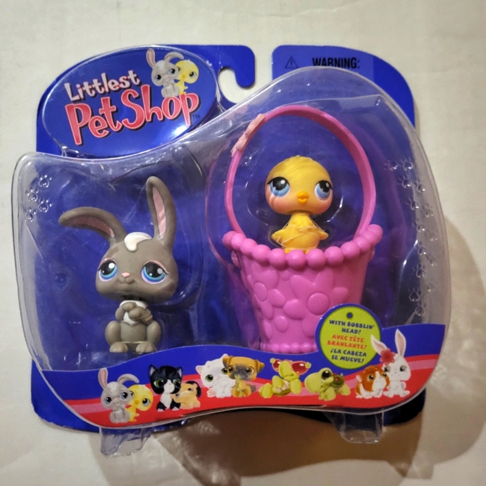 2005 NIB LPS Pet Pairs Chick 013 Rabbit 015 RARE